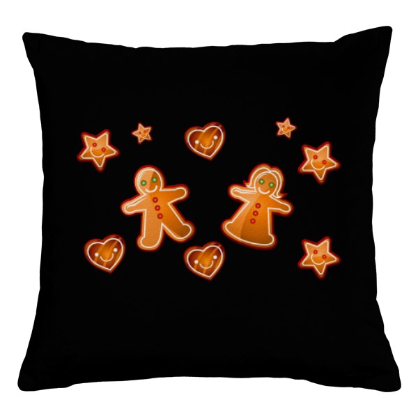 Polštář bavlněný  s potiskem Perníčky