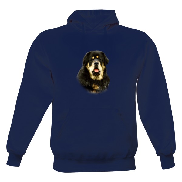 Pánská mikina s kapucí s potiskem Tibetská doga