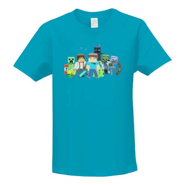 Tričko s potiskem Postavičky Minecraft