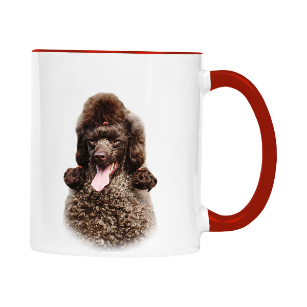 Hrnek malý barevný s potiskem Střední pudl