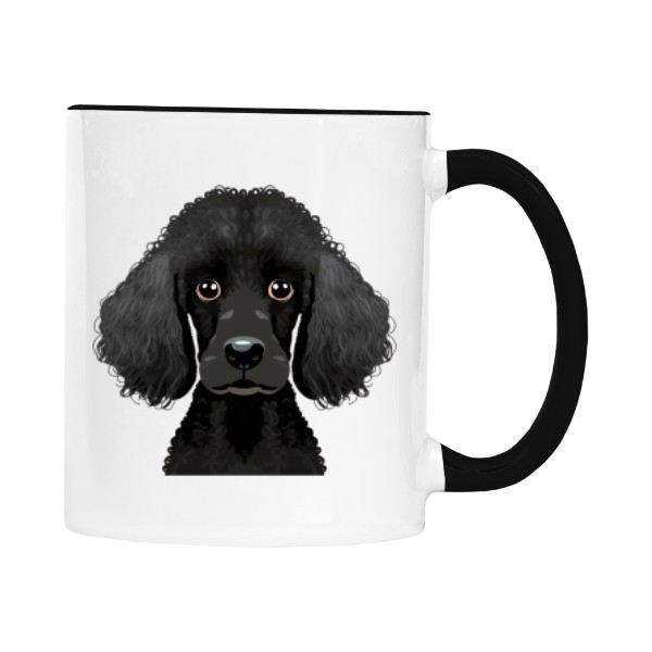 Hrnek malý barevný s potiskem Pudl