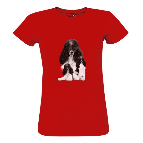 Tričko s potiskem Pudl harlekýn