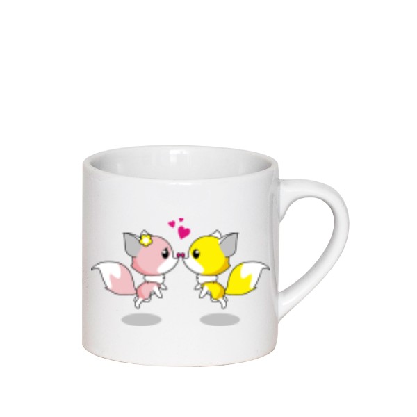Hrnek espresso s potiskem Zamilované zvířátka