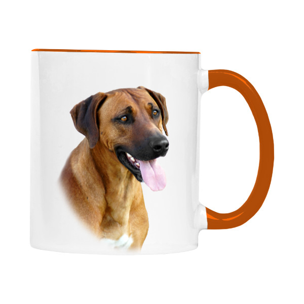 Hrnek malý barevný s potiskem Rhodéský ridgeback 