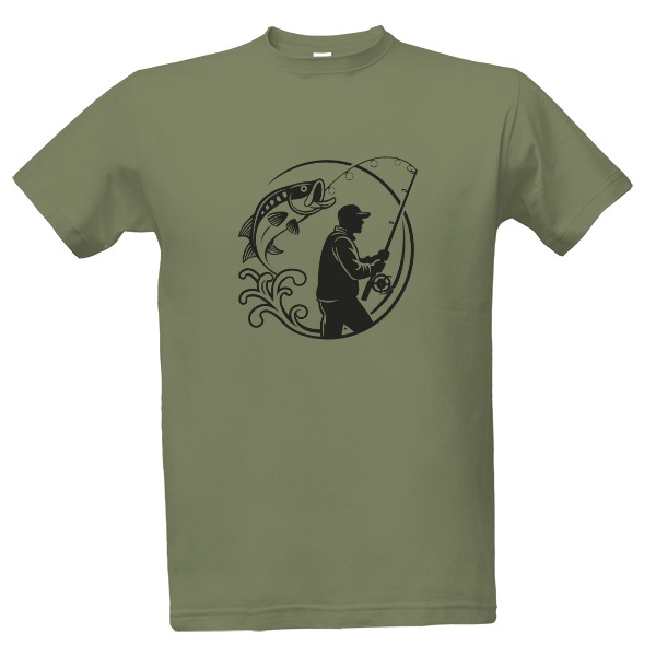 Tričko s potiskem Rybář