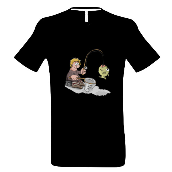 Tričko s potiskem Rybář 