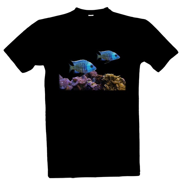 Tričko s potiskem Ryby a korály