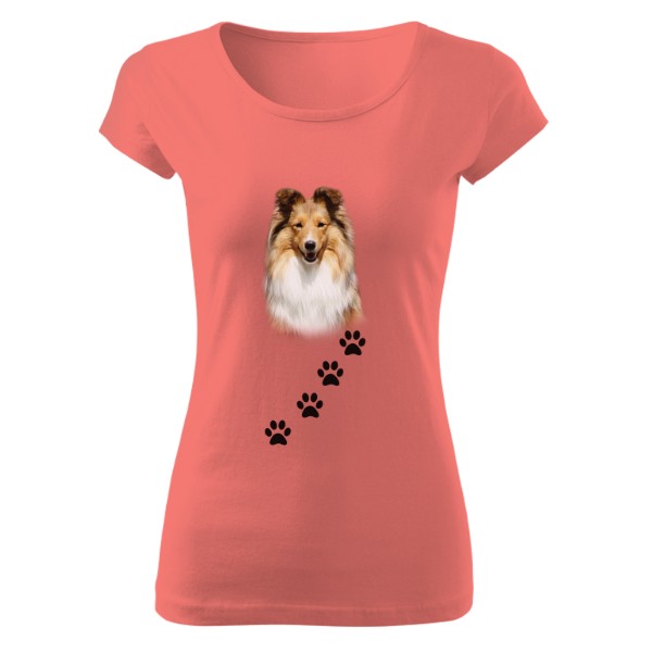 Tričko s potiskem Šeltie