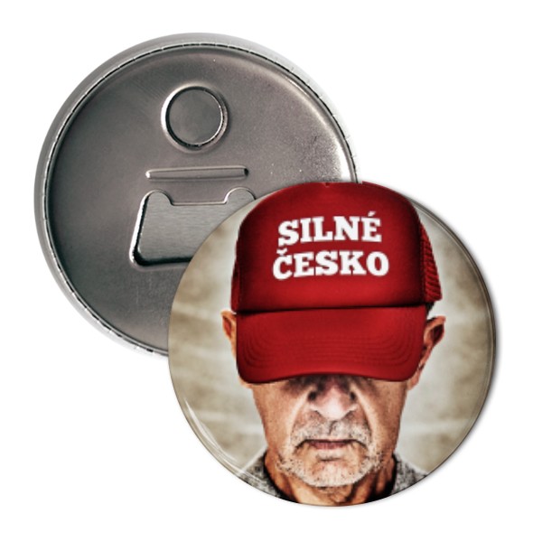 Otvírák s potiskem Silné česko Andrej Babiš otvírák