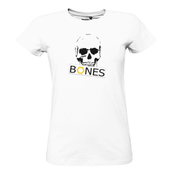 Tričko s potiskem Skull white-lady