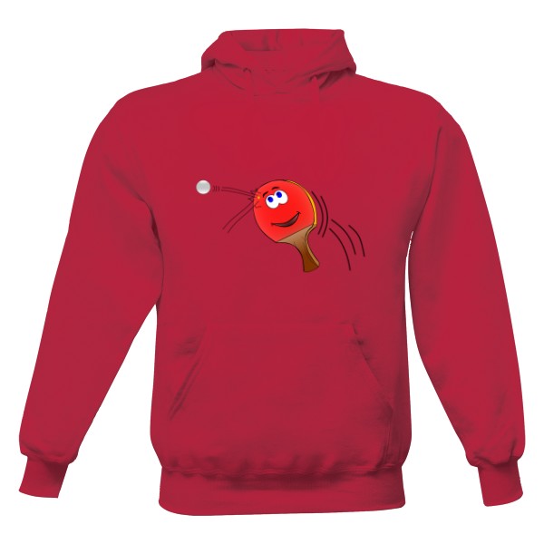 Pánská mikina s kapucí s potiskem Stolní tenis