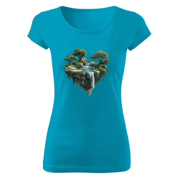 Tričko s potiskem Stromy a voda