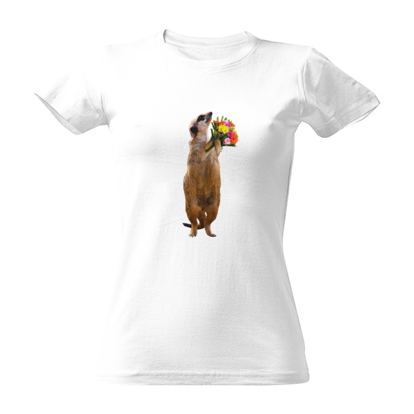 Tričko s potiskem Surikata