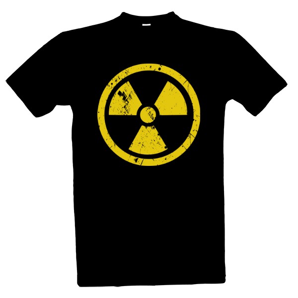Tričko s potiskem Symbol radioaktivity