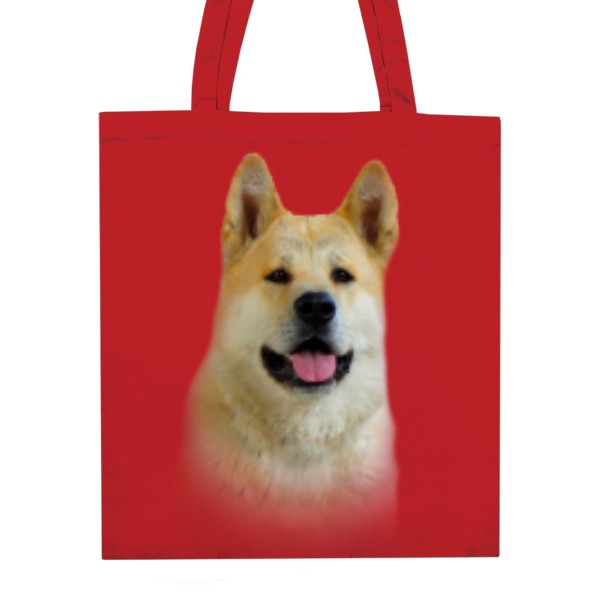 Nákupní taška unisex s potiskem Taška - Akita inu 