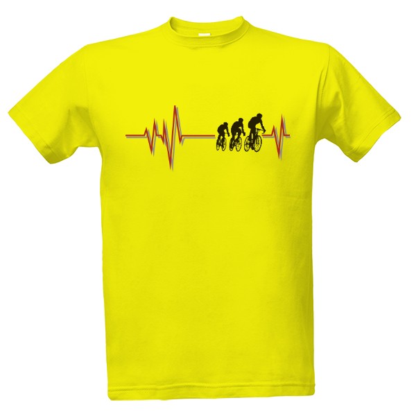 Tričko s potiskem tep závodníka