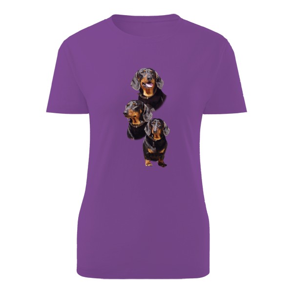 Tričko s potiskem Jezevčík hladkosrstý