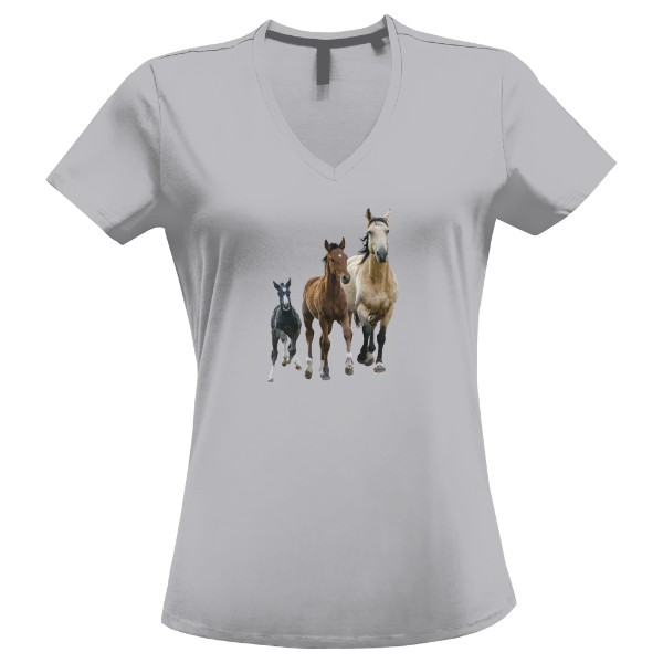 Tričko s potiskem Koně 