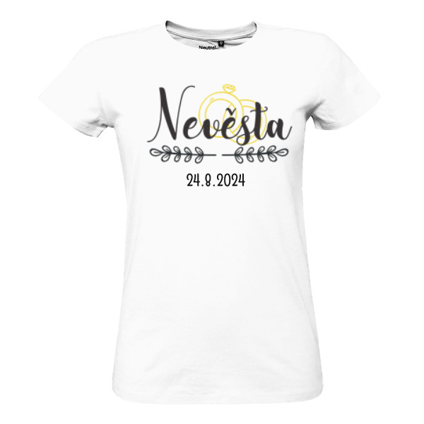 Tričko s potiskem Nevěsta 