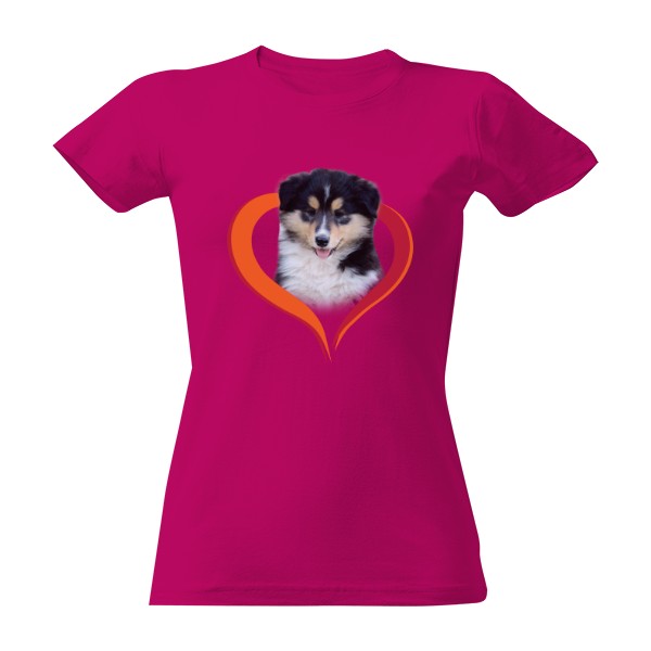 Tričko s potiskem Dlouhosrstá kolie