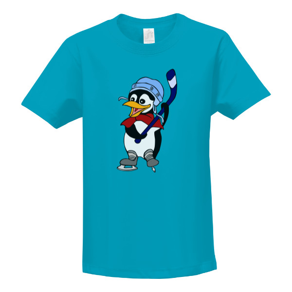 Tričko s potiskem Tučňák hokejista