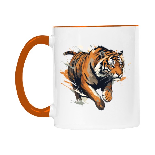 Hrnek malý barevný s potiskem Tygr