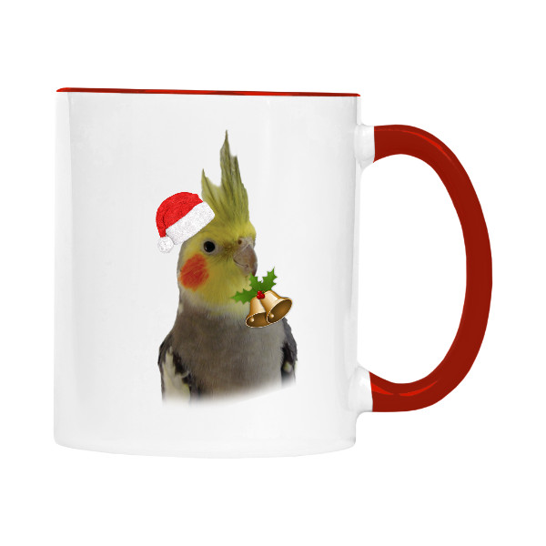 Hrnek malý barevný s potiskem Korela chocholatá