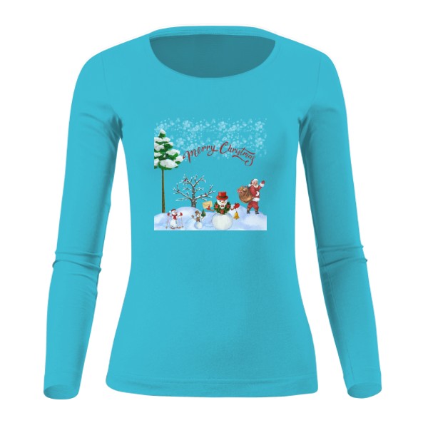 Tričko s potiskem Vánoční tričko