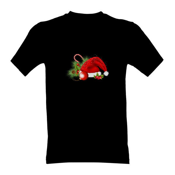 Tričko s potiskem Vánoční čepice