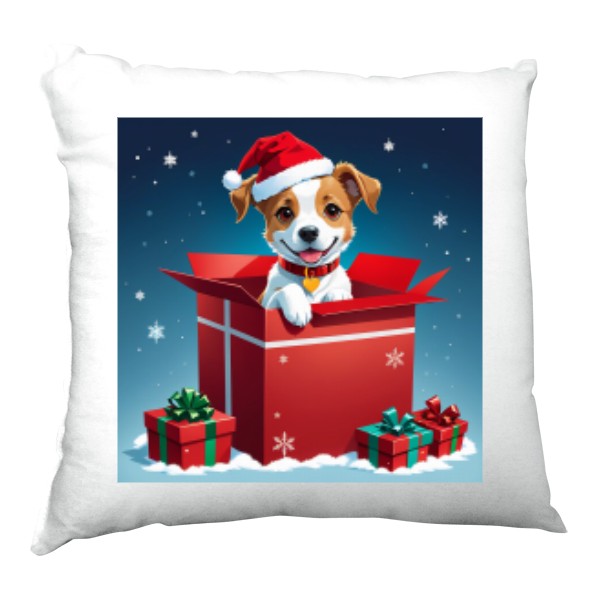 Polštář saténový s potiskem Jack Russell teriér