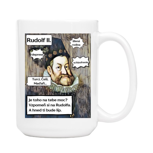 Hrnek velký s potiskem Rudolf II