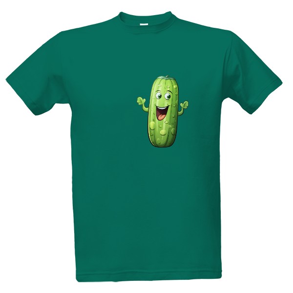 Tričko s potiskem Veselá okurka