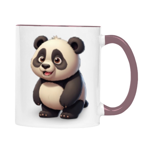Hrnek malý barevný s potiskem Panda