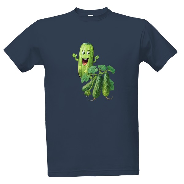 Tričko s potiskem Veselé okurky