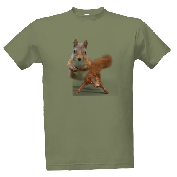 Tričko s potiskem Veverka