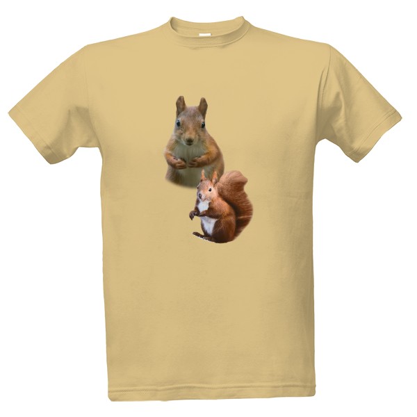 Tričko s potiskem Veverka