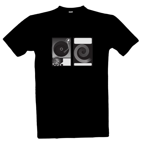 Tričko s potiskem Vinylová deska