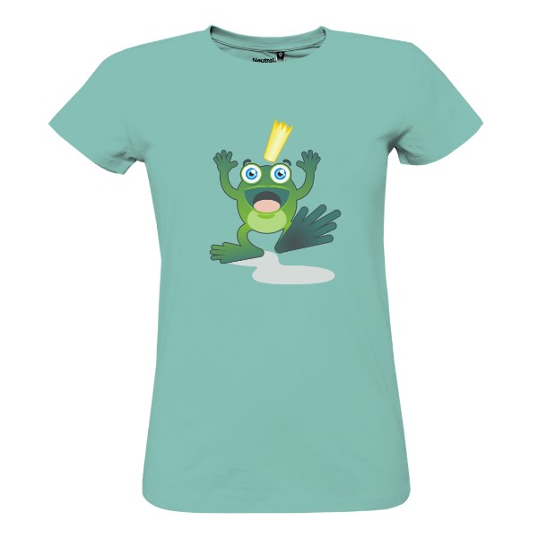 Tričko s potiskem Žábák s korunkou