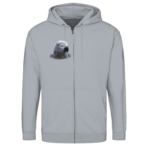 Mikina na zip unisex s potiskem Žako kongo