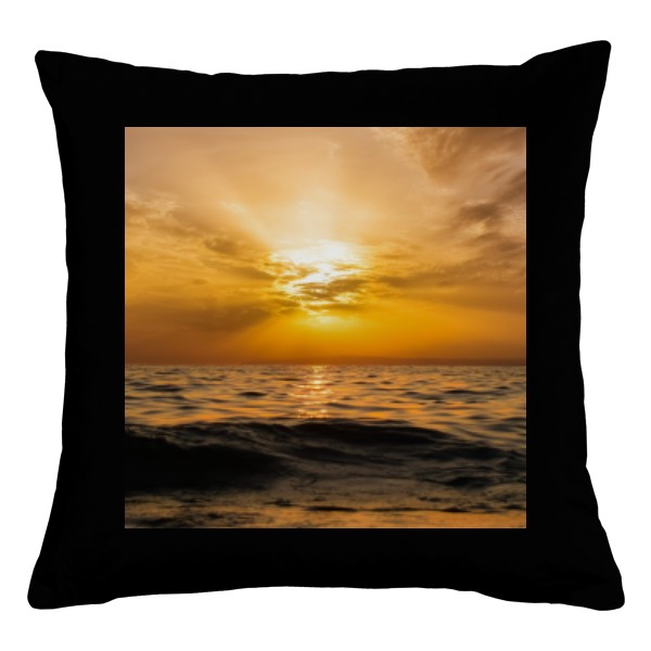 Polštář bavlněný  s potiskem Západ slunce