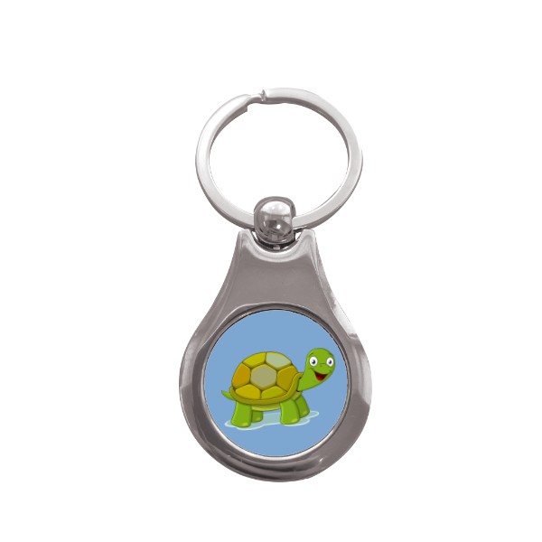 Přívěsek na klíče kolečko s potiskem Želva