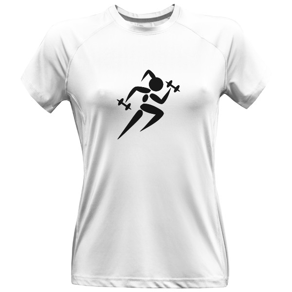 Dámské funkční tričko Premium s potiskem Žena s činakami