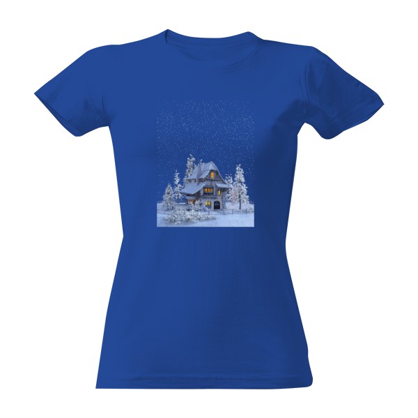 Tričko s potiskem Zimní krajina