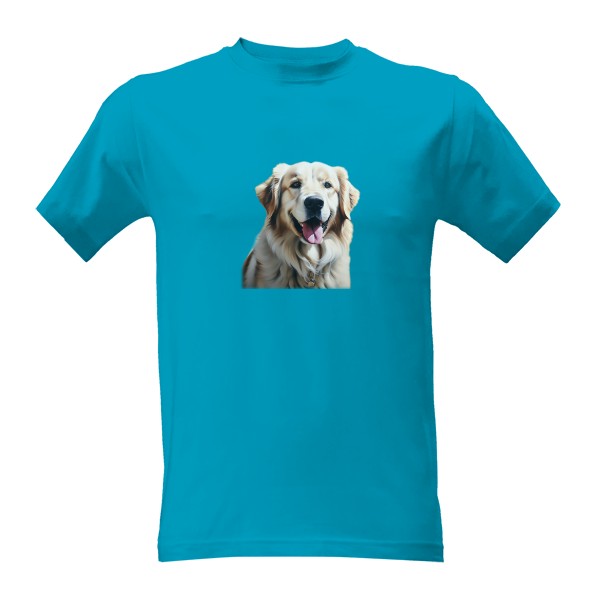 Tričko s potiskem Zlatý retrívr