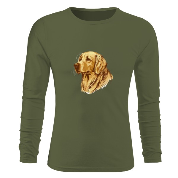 Tričko s potiskem Zlatý retrívr