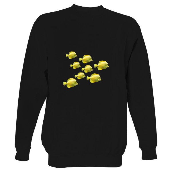 Mikina bez kapuce Unisex s potiskem Rybičky