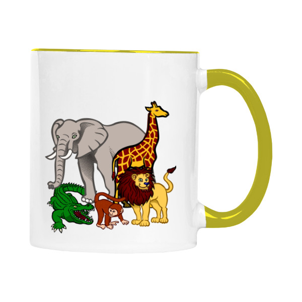 Hrnek malý barevný s potiskem ZOO