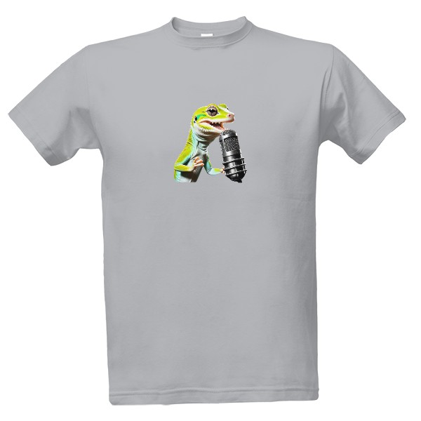 Tričko s potiskem Zpívající ještěrka