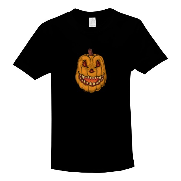 Tričko s potiskem Zubatá dýně